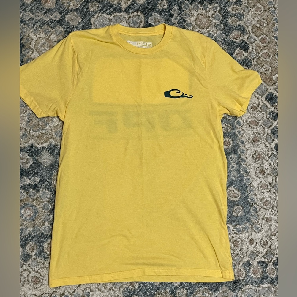 Drake Performance Fishing yellow tshirt. Medium. Excellent used condition